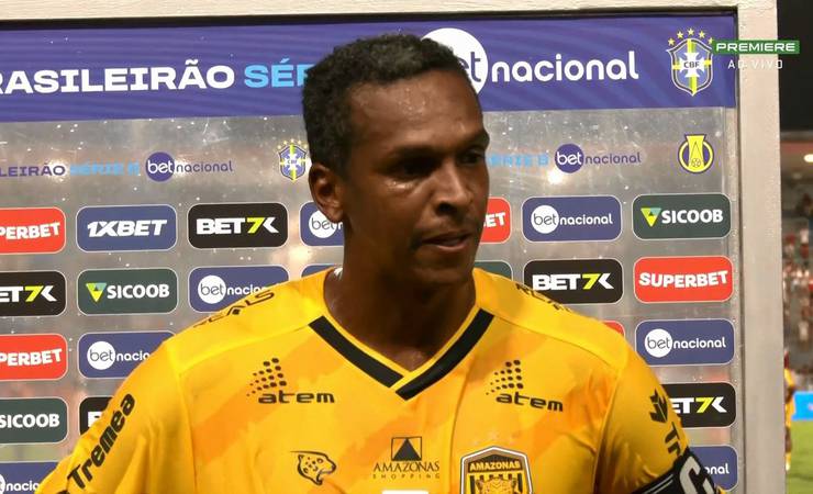 Jô cita evolução do Amazonas contra o CRB e mira jogo com o Flamengo: "Tentar uma estratégia"