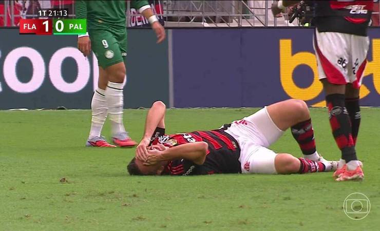 Léo Ortiz sai lesionado e Flamengo sofre empate no momento crítico contra o Palmeiras