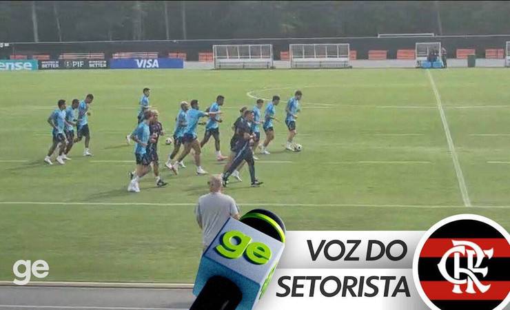 Gerson, Ayrton Lucas e De la Cruz não treinam em primeira atividade do Flamengo para enfrentar Los Angeles