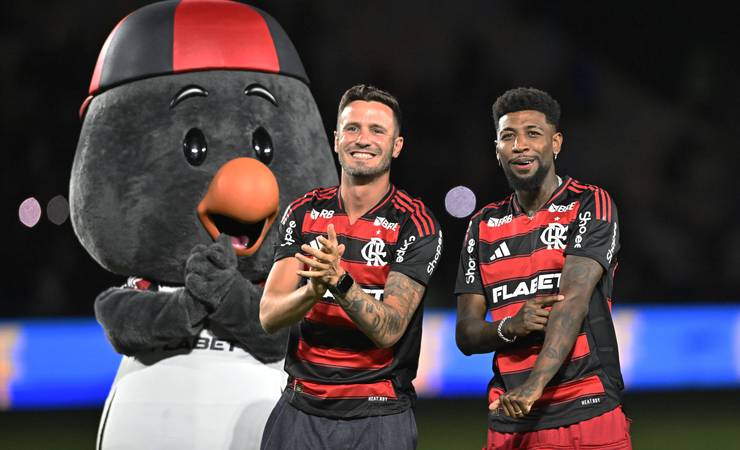 Saúl e Emerson Royal têm primeiro contato com a torcida no Maracanã antes de Flamengo x Atlético-MG