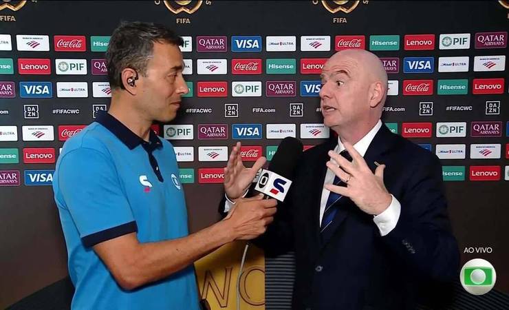 Infantino vê "fantástico impacto" do Brasil na Copa de Clubes e analisa chance de país sediar torneio em 2029