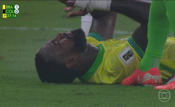 Brasil x Colômbia: Gerson se lesiona e deixa o campo desolado