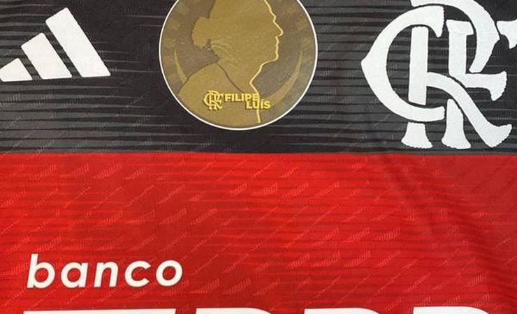 Filipe Luís e Rodrigo Caio terão patch centralizado na camisa do Flamengo; veja as imagens
