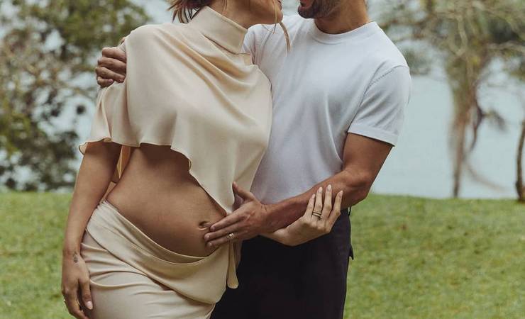 Giorgian de Arrascaeta e Camila Bastiani anunciam que aguardam um menino