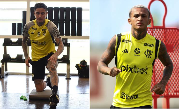Pulgar e Wesley serão desfalques no Flamengo contra o Vitória