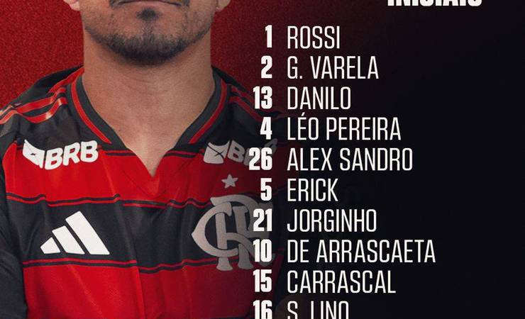Escalação mantida! Flamengo enfrenta Ceará no Maracanã em busca do eneacampeonato