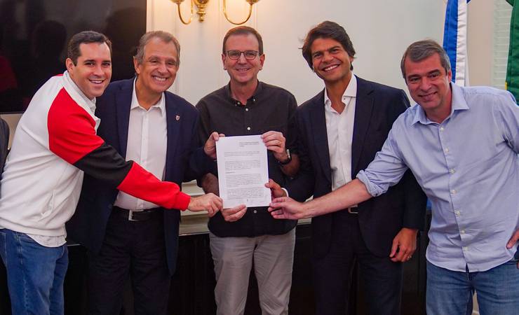Flamengo e Prefeitura do Rio assinam acordo para construção de novo estádio no Gasômetro