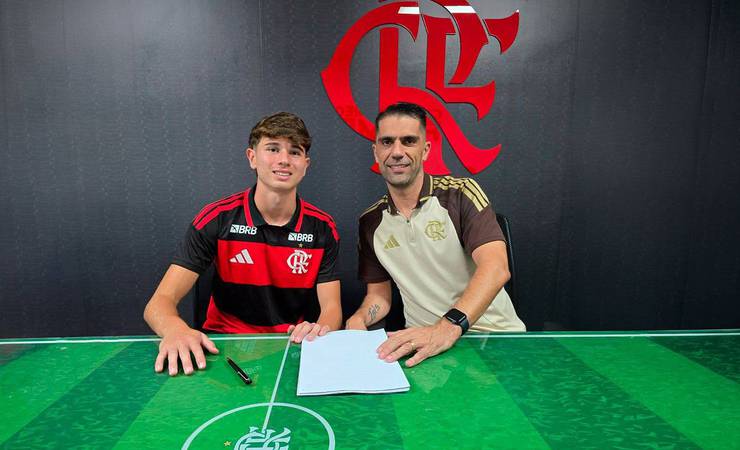 Flamengo anuncia contratação de Matheus Garay, zagueiro canhoto do sub-16