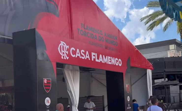 Casa Flamengo, em Orlando, vira alvo de críticas durante o Mundial de Clubes