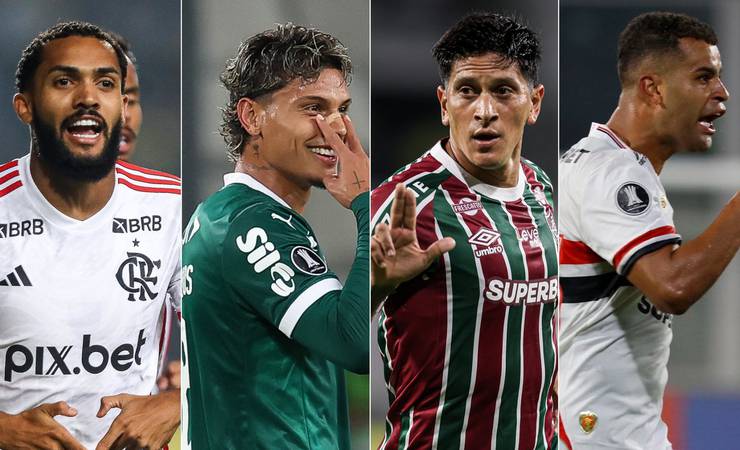 Rodada de Libertadores e Sul-Americana termina com cinco vitórias brasileiras em 13 jogos