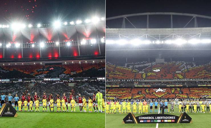 Flamengo x Botafogo: mosaico do urubu é comparado à 'fênix' de 2024 e gera debate antes de clássico