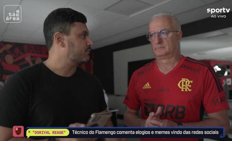 React do Dorival! Treinador do Flamengo se diverte com memes da FlaTwitter