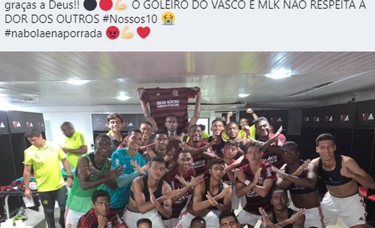 Flamengo x Vasco no Sub-17 termina em pancadaria; rubro-negros acusam rival de citar tragédia do Ninho do Urubu