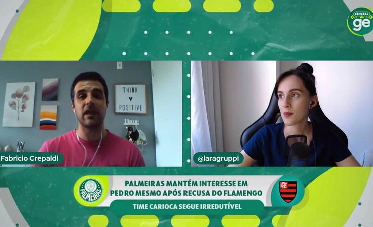 Palmeiras mantém interesse em Pedro mesmo após recusa do Flamengo