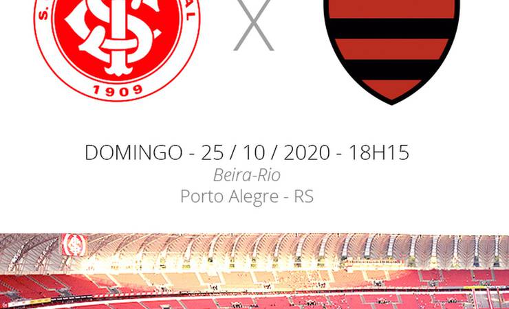 Internacional x Flamengo: veja onde assistir, escalações, desfalques e arbitragem