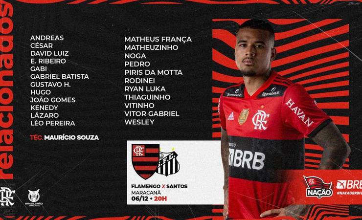 Escalação do Flamengo: Gabigol e Andreas voltam à relação; Bruno Henrique e Michael estão fora
