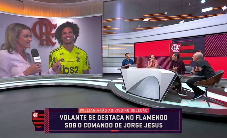 Willian Arão destaca influência de Jorge Jesus em seu bom momento no Flamengo: "Organizou tudo"