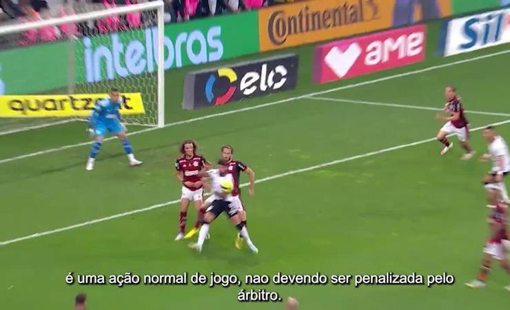 CBF divulga áudio do VAR em polêmica de Corinthians x Flamengo: "Desvia na barriga"