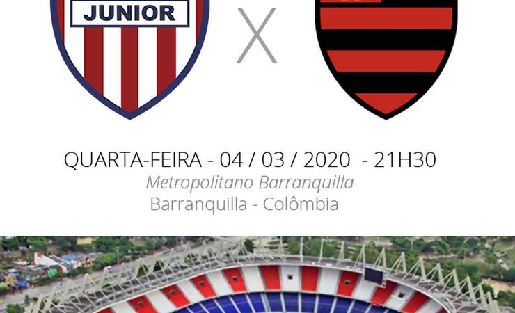 Junior x Flamengo: veja como assistir, escalações, desfalques e arbitragem