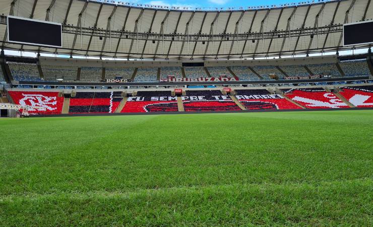 Conmebol vai fazer troca parcial do gramado do Maracanã após Flamengo x Fortaleza
