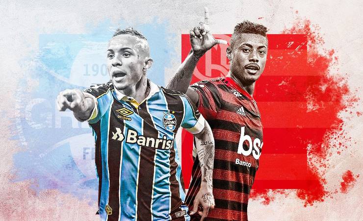 Everton ou Bruno Henrique: quem é mais veloz? Veja números dos atacantes de Grêmio e Flamengo