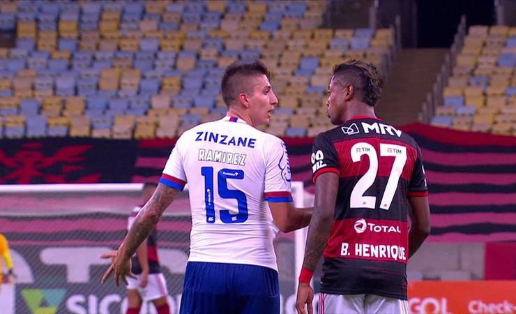 Laudos encomendados pelo Bahia apontam que Ramírez não chamou Bruno Henrique de "seu negro"