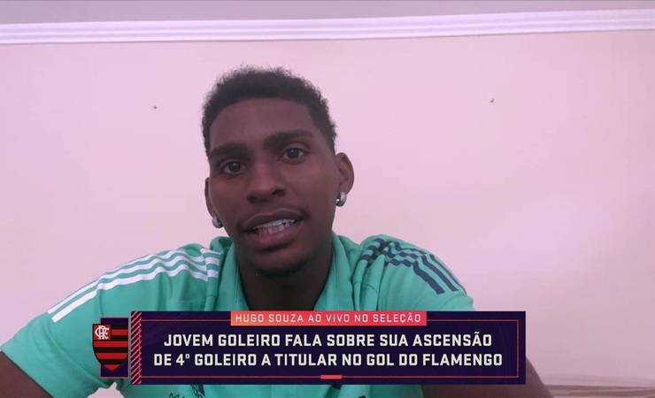 Hugo Souza, do Flamengo, diz que técnica em pênalti vem de Diego Alves: "Total influência dele"