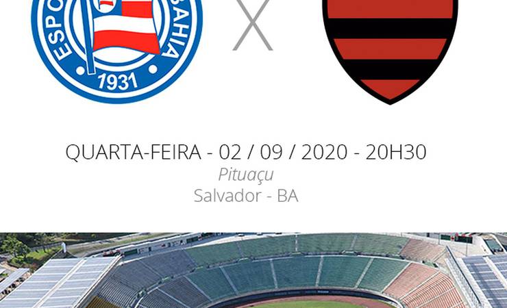 Bahia x Flamengo: veja onde assistir, escalações, desfalques e arbitragem