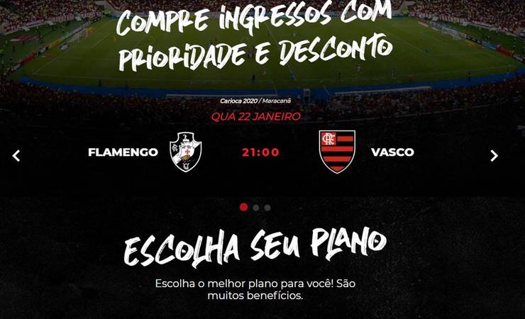 Site do Flamengo comete gafe e troca escudos com o Vasco; clube atribui erro a empresa terceirizada