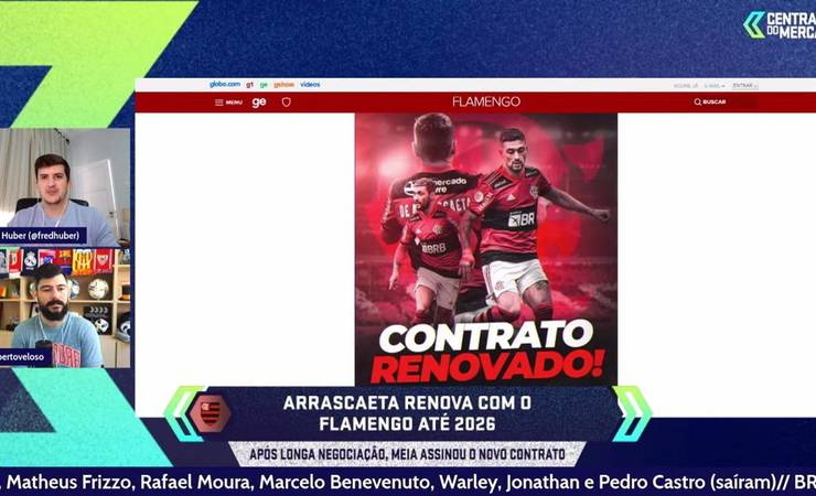 Flamengo oficializa a renovação com Arrascaeta até o fim de 2026