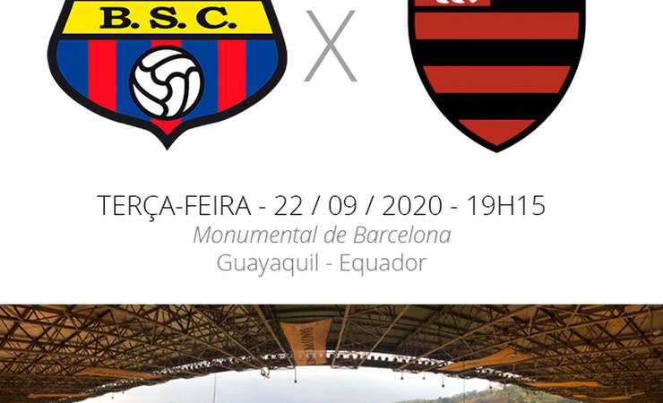 Barcelona de Guayaquil x Flamengo: veja escalações, desfalques e arbitragem