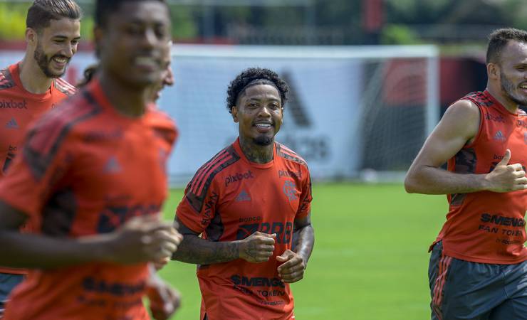 Marinho faz primeiro treino pelo Flamengo; veja fotos