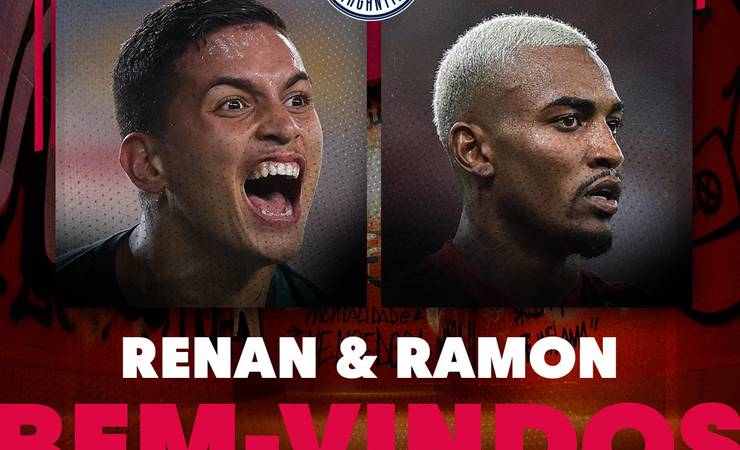 Bragantino anuncia chegadas do zagueiro Renan e do lateral-esquerdo Ramon