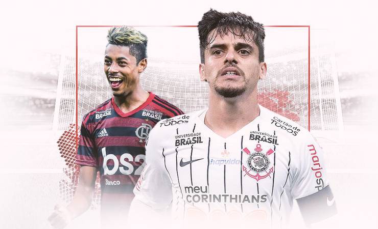 Números e opiniões: o duelo na ala entre Bruno Henrique e Fagner em Flamengo x Corinthians