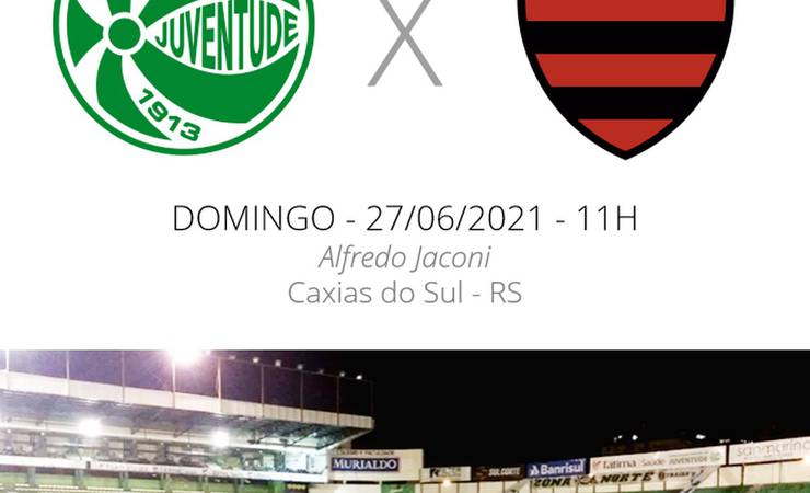 Juventude x Flamengo: veja onde assistir, escalações, desfalques e arbitragem