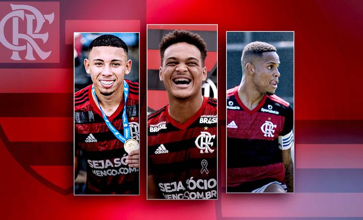 Capitão, camisa 10 e artilheiro: conheça os três jovens da base do Flamengo que vão ao Equador