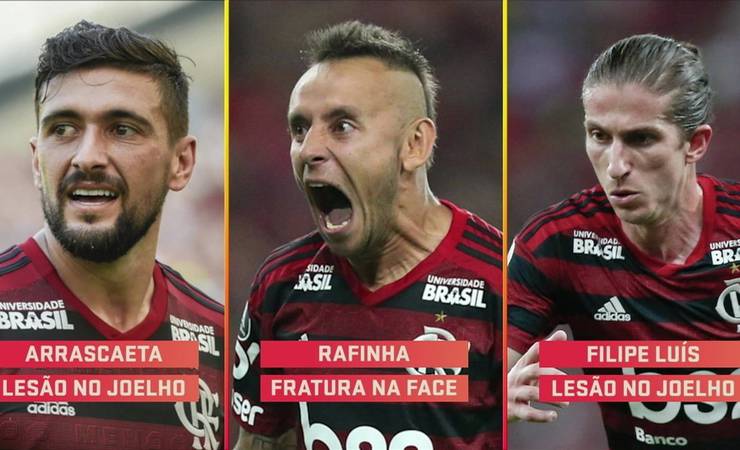 Flamengo importa capacete "à la Cech" para Rafinha e espera ter no banco Arrascaeta contra o Grêmio