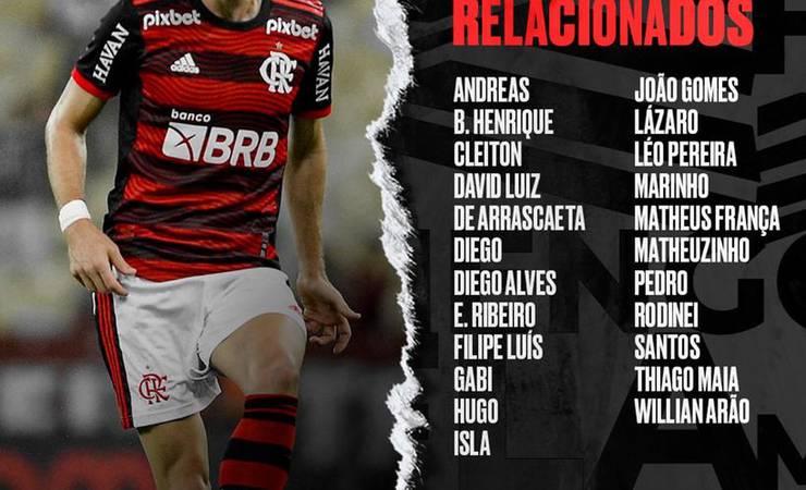 Flamengo divulga os relacionados para encarar o Talleres; veja a lista