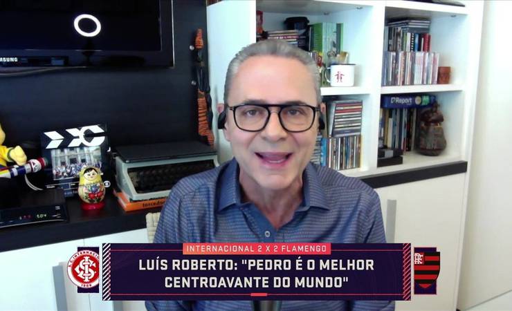 Luis Roberto elogia Pedro, centroavante do Flamengo: "É melhor do que o Lewandowski"