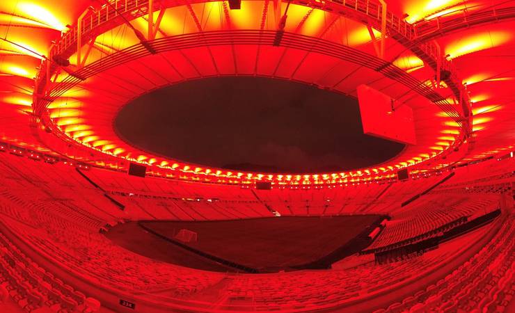 Palco da semifinal da Libertadores, Maracanã se veste de vermelho para Flamengo x Grêmio