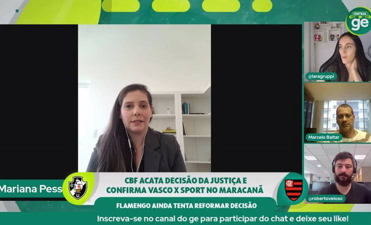Especialista afirma que decisão judicial sobre Vasco x Sport no Maracanã "possivelmente será a última"