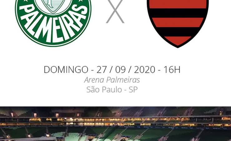 Palmeiras x Flamengo: veja onde assistir (se tiver jogo), escalações, desfalques e arbitragem