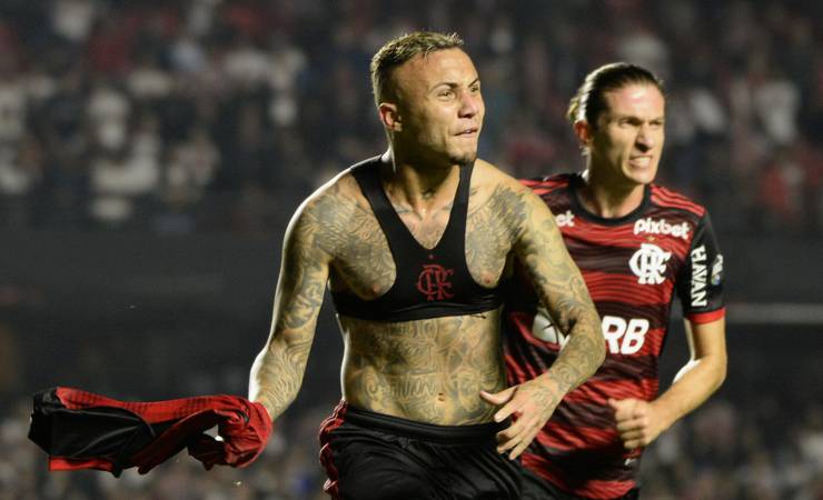 Cebolinha marca primeiro gol pelo Flamengo: "Estava me cobrando muito"