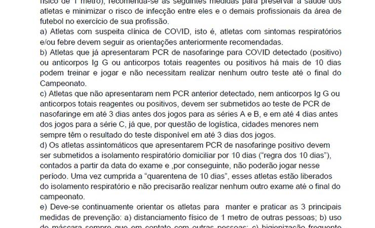 Presidente da Comissão Médica da CBF explica liberação a jogadores do Atlético-GO que testaram positivo para Covid: "Não há risco"