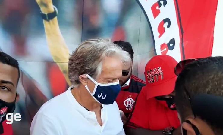 Samba, homenagem e adeus! Jorge Jesus em ato final pelo Flamengo: "Foi uma decisão difícil"
