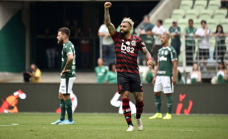 Gabigol, do Flamengo, reencontra o Palmeiras, time que mais sofreu gols do atacante na carreira