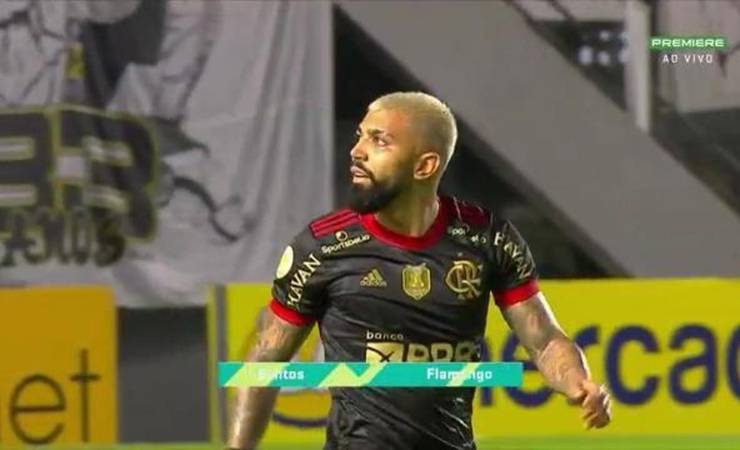 Convidados do Santos se irritam e discutem à distância com Gabigol, do Flamengo: "Respeita tua casa"