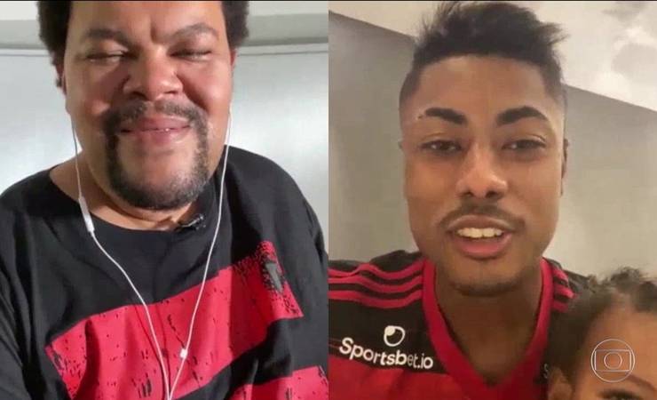 Ídolo dos ídolos: Babu vê títulos do Flamengo em 2020 pela 1ª vez e se emociona com surpresa do elenco