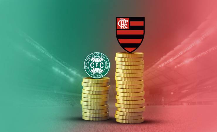 Separados por R$ 14 milhões em salários, Coritiba e Flamengo medem forças pela Copa do Brasil