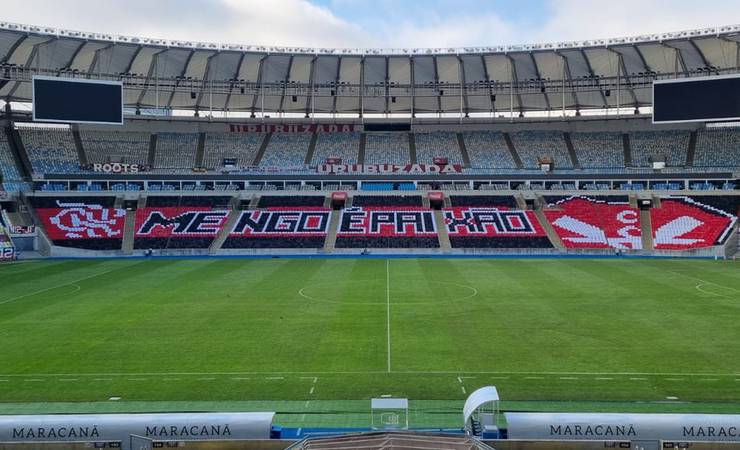Após Copa América, Maracanã tem mosaico do Flamengo para jogo contra a Chapecoense